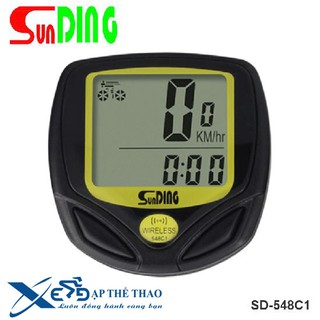 Đồng hồ đo tốc độ xe đạp Sunding không dây