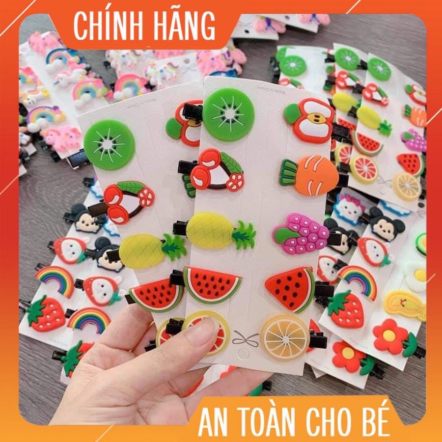 set 10 kẹp tóc đáng yêu cho bé