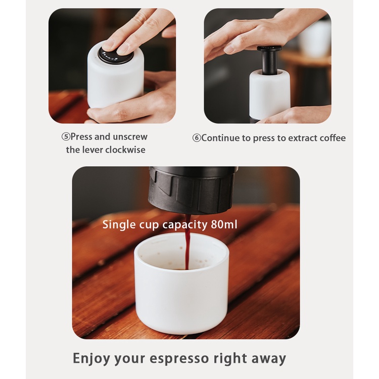BINCOO Máy Nén Cà Phê Espresso Mini Cầm Tay Tiện Lợi Máy pha cà phê espresso bằng tay