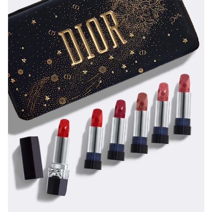 [KHÔNG HỘP GIẤY] Bộ Son Rouge Dior Couture Collection - Golden Nights