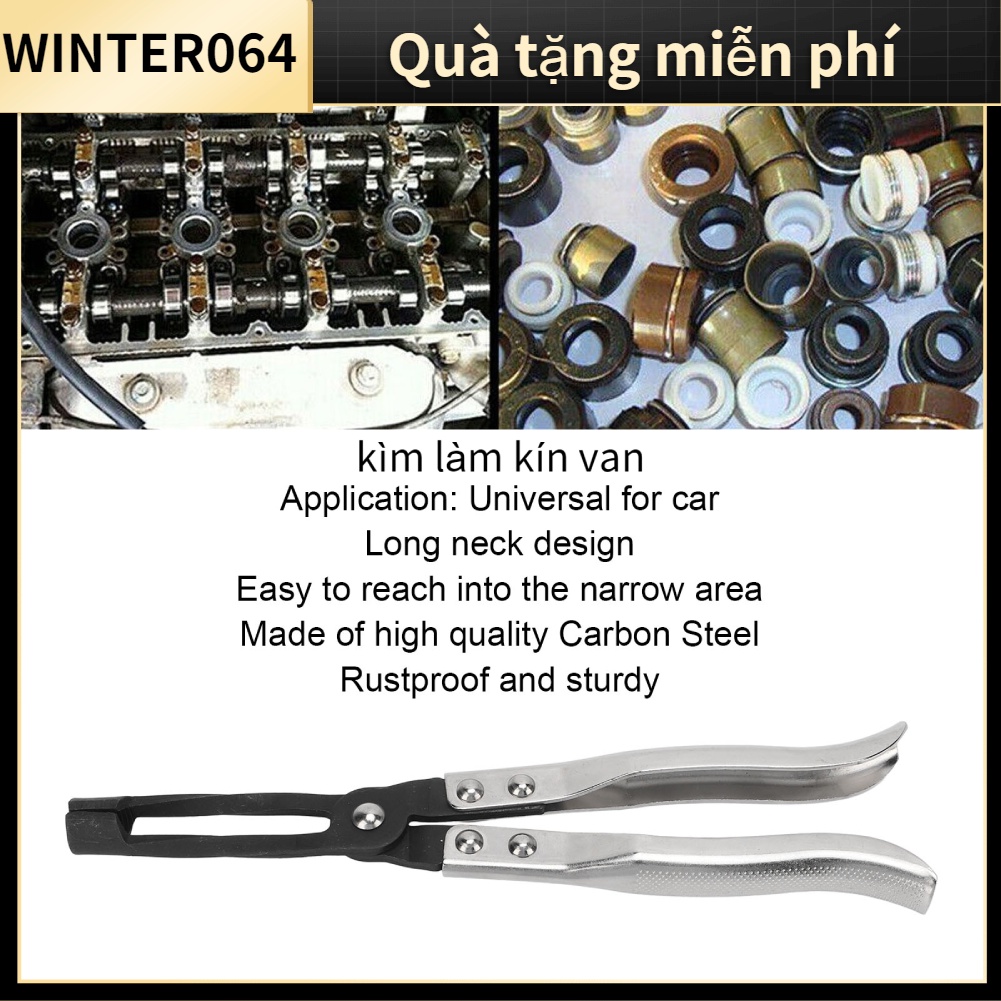 ⚡Hàng giao ngay⚡ Kìm làm kín gốc van Cổ dài Thép carbon Gỡ bỏ Cài đặt công cụ Phổ biến để bảo dưỡng ô tô