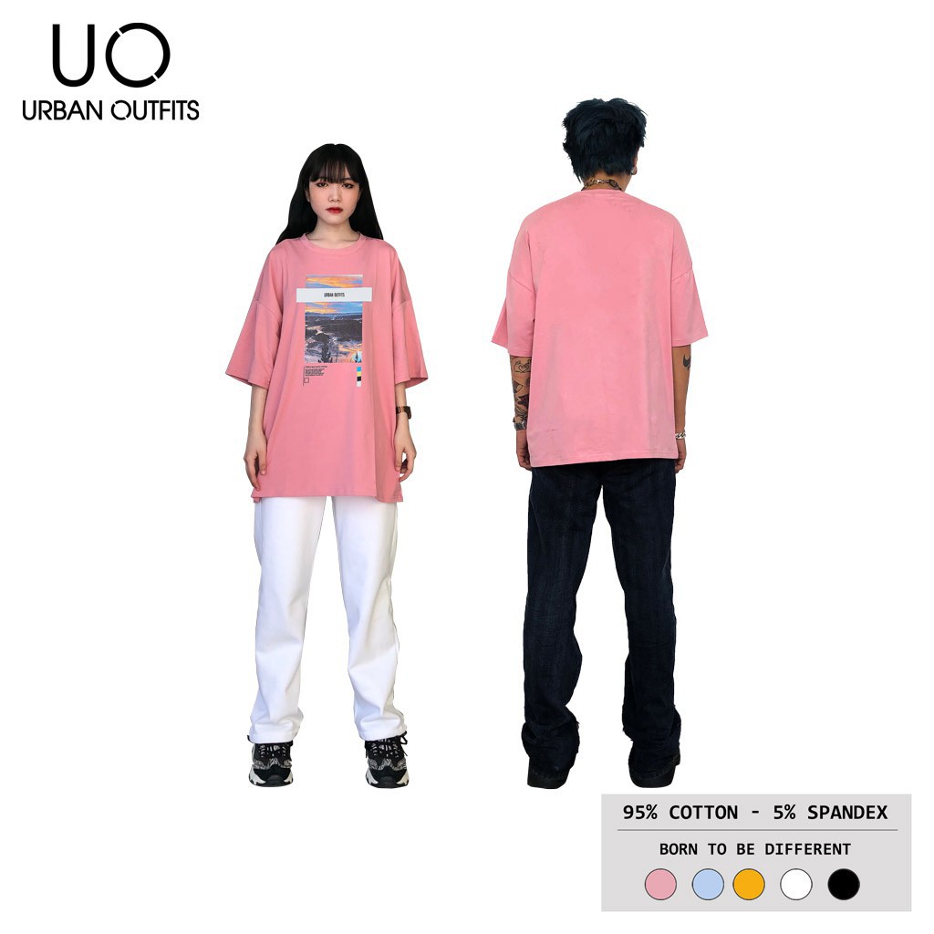 Áo Thun Tay Lỡ Nam Nữ Unisex Form Rộng URBAN OUTFITS In Sông Chiều ATO10 100 cotton ༚