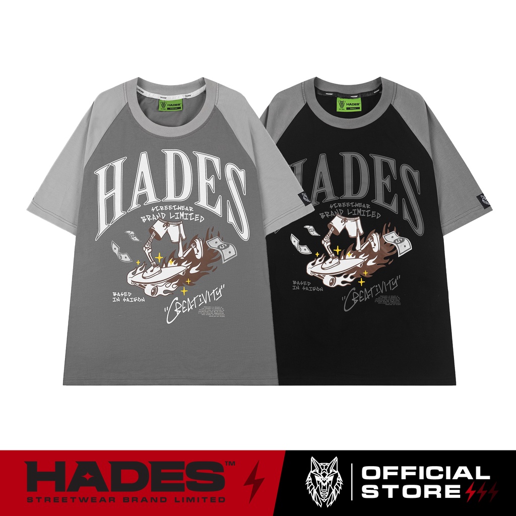 Áo Thun Tay Lỡ Unisex CREATIVITY 100% Cotton - HADES Brand Chính Hãng