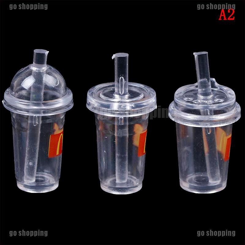 {go shopping}3Pcs/Set 1:12 Cup Tableware Set Dollhouse Miniature Toy Kitchen Accessories