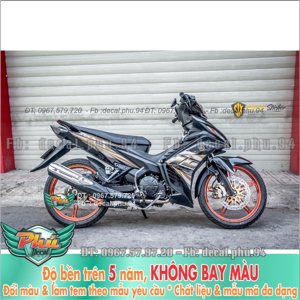 Tem Rời Exciter 135 Lc xám đen (K) -1