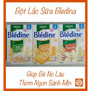 Bột lắc sữa bledine 6m vị vanille / vị saveur biscuit/ vị multi cereales - pháp