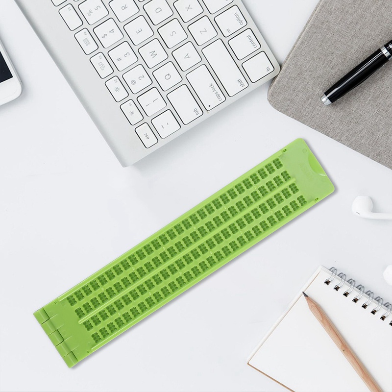 Bộ Bảng Viết Braille Slate Braille 4 Dòng 28 Ô (2)
