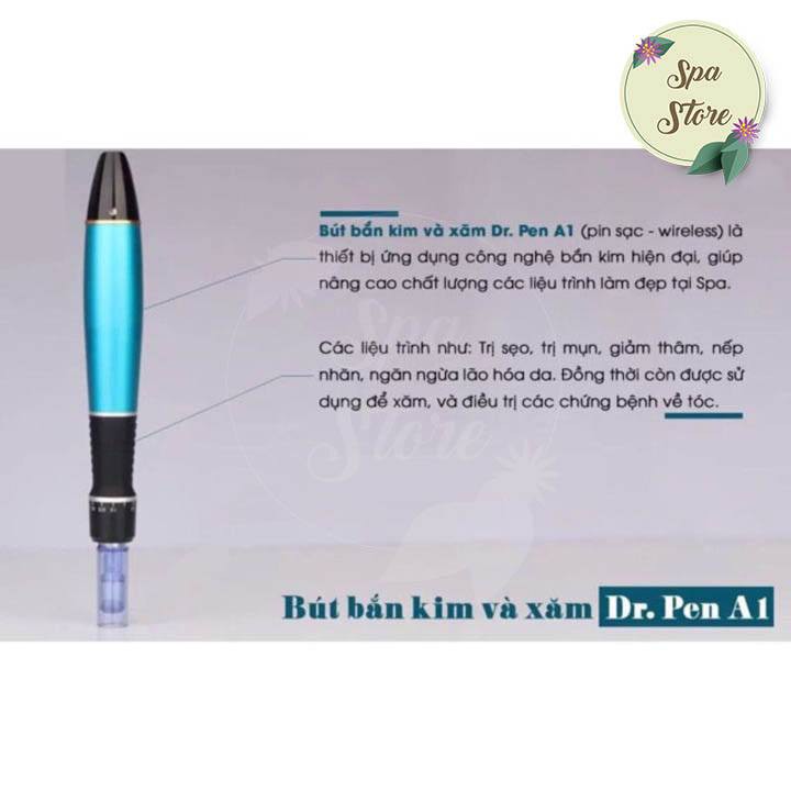 Bút Phi Kim Có Tích Điện Ultima Dr.Pen A1-W Lăn Cao Cấp Chính Hãng Dành Cho Spa Điều Trị Bảo Hành 12 Tháng Hàn Quốc