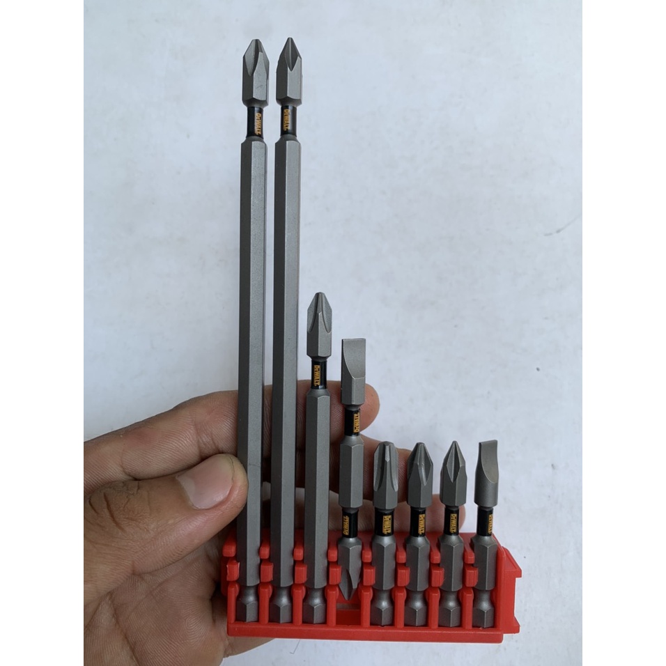 Bộ 8 món mũi vít Dewalt xám đen chính hãng có từ