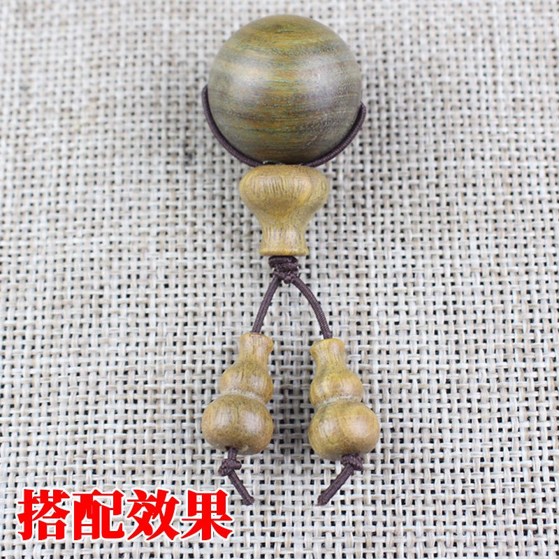 Phụ Kiện Hạt Gỗ Đàn Hương Nhỏ Màu Xanh Lá Cây Đàn Hương Hình Tháp Phật Dùng Làm Vòng Tay Đạo Phật DIY