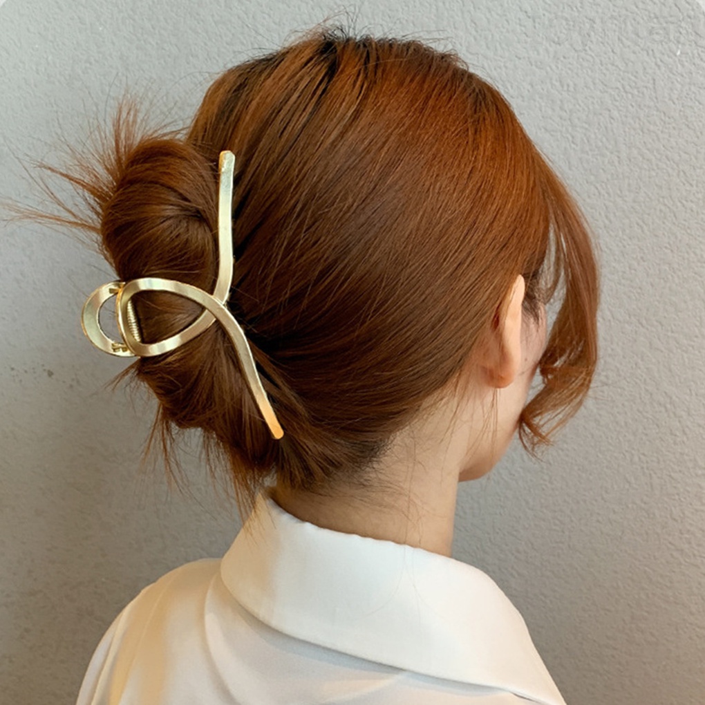 Kẹp Tóc Hợp Kim Thiết Kế Đơn Giản Thời Trang Cho Nữ