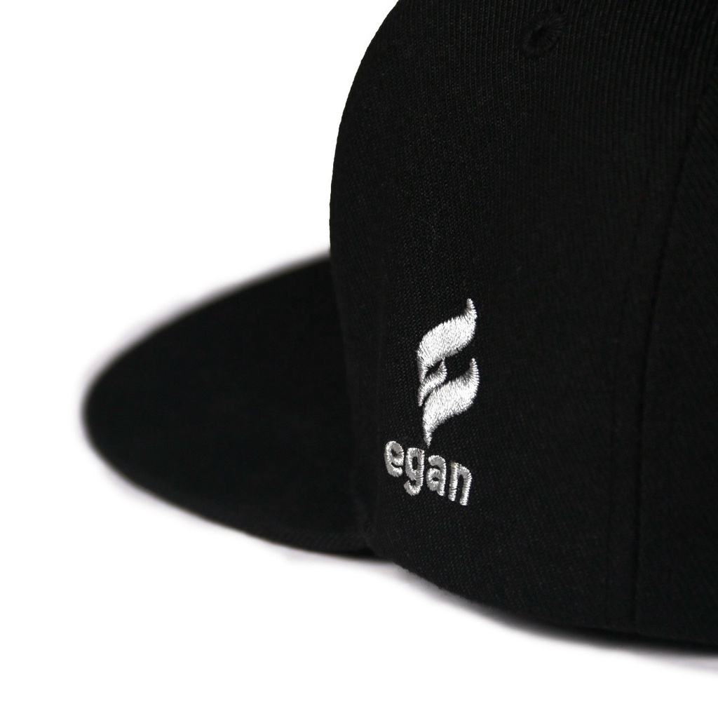 Nón Thể Thao Egan LOGO THÊU -  Màu Đen Thấm Hút Mồ Hôi Phù Hợp Với Cả Nam Và Nữ