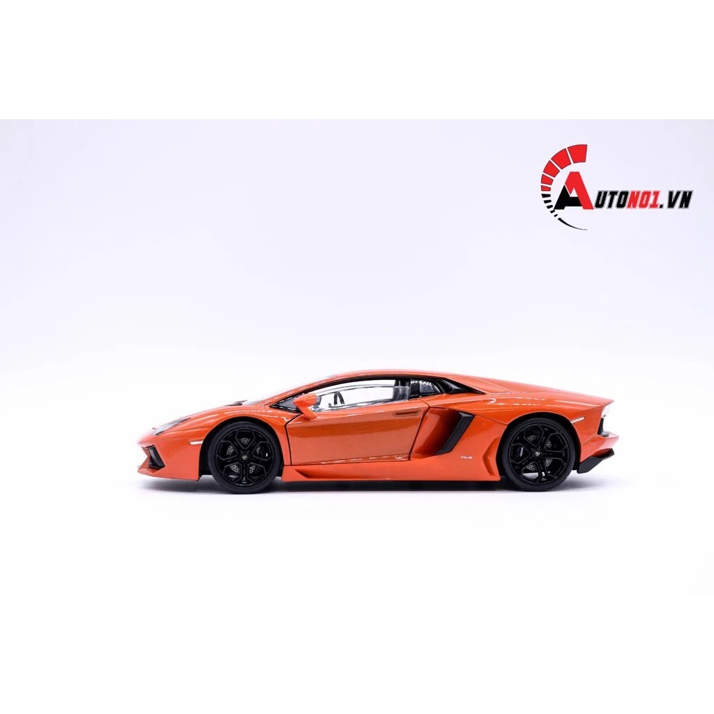 MÔ HÌNH XE LAMBORGHINI AVENTADOR LP700-4 ORANGE 1:24 WELLY 4650