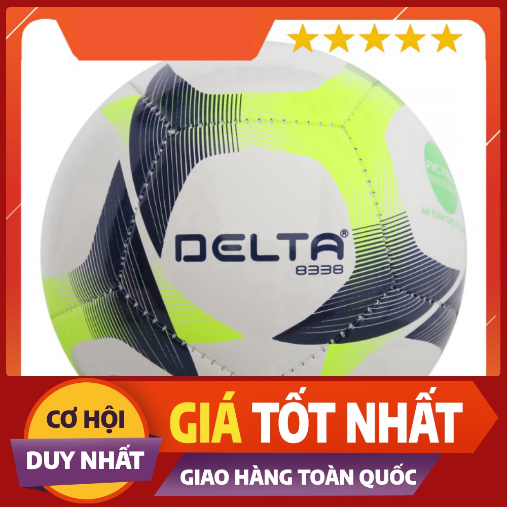 [BÓNG ĐÁ SÂN CỎ] Quả Bóng Đá may máy Delta 5089-2M - Size 2 dành cho trẻ em dưới 5 tuổi - Tặng kim và lưới đựng bóng