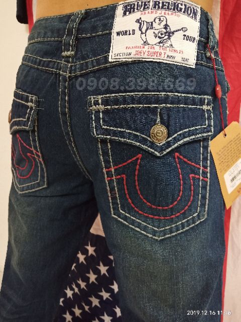 QUẦN JEAN TRUE RELIGION CHÍNH HÃNG, QUẦN JEAN ÔNG ĐỊA ẢNH THẬT