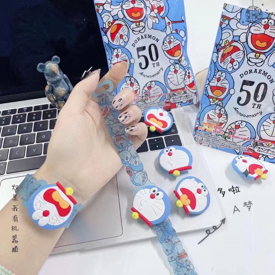 Vòng Đeo Tay Đuổi Muỗi Hình Doraemon Độc Đáo