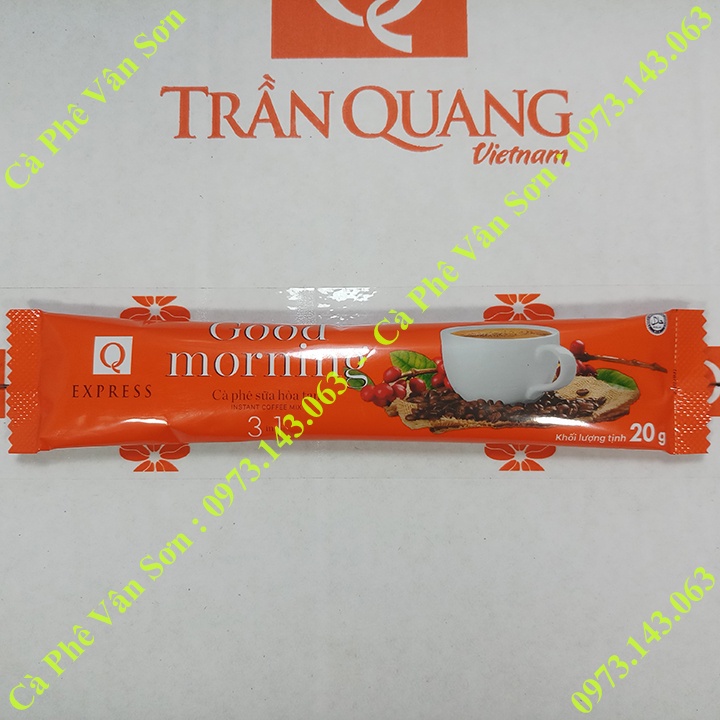 Gói nhỏ 20g cà phê sữa Good morning Trần Quang