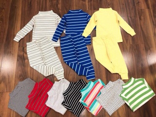 Bộ cotton cổ 3 phân