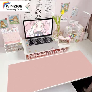 Tấm lót bàn Winzige bằng da PU màu trơn cho laptop/văn phòng/học sinh