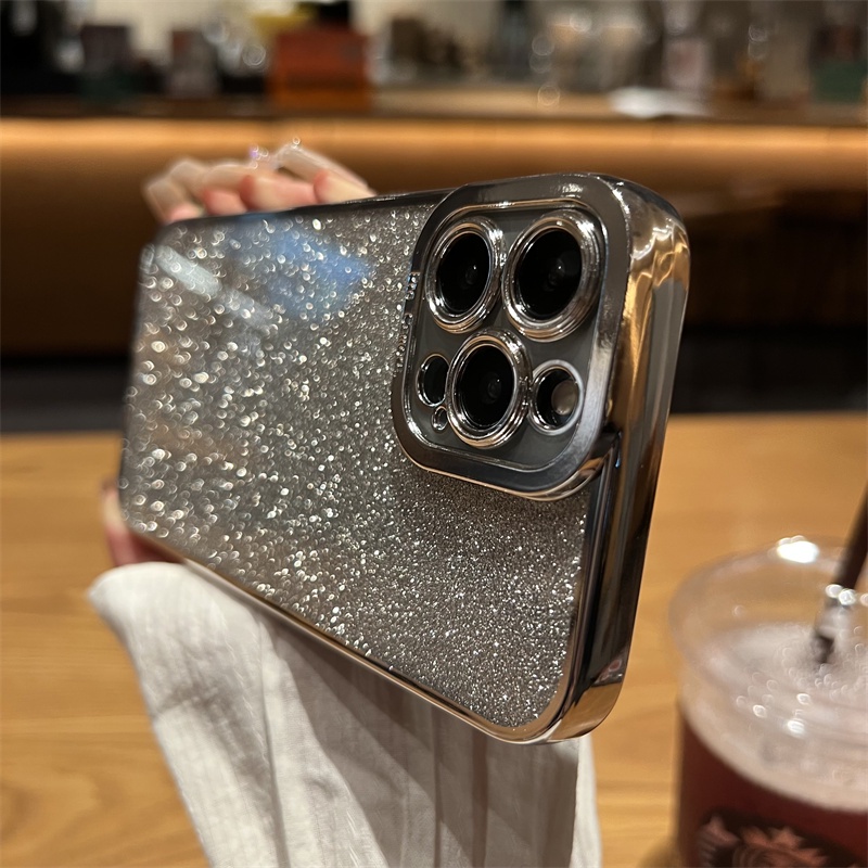 Ốp Điện Thoại Mềm Trong Suốt Mạ Màu Gradient 6D Sang Trọng Cho iPhone 13 Pro Max 12 11 Pro Max 7+ 8Plus