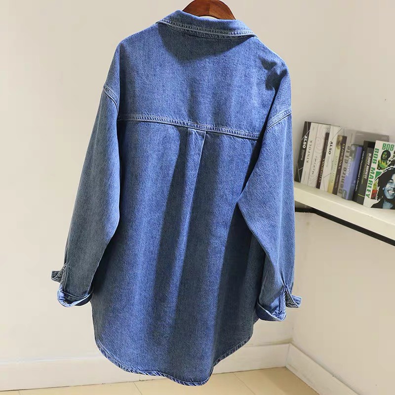 Áo khoác jeans Nam Nữ BigSize phom dáng Sơ mi siêu đẹp MLJ