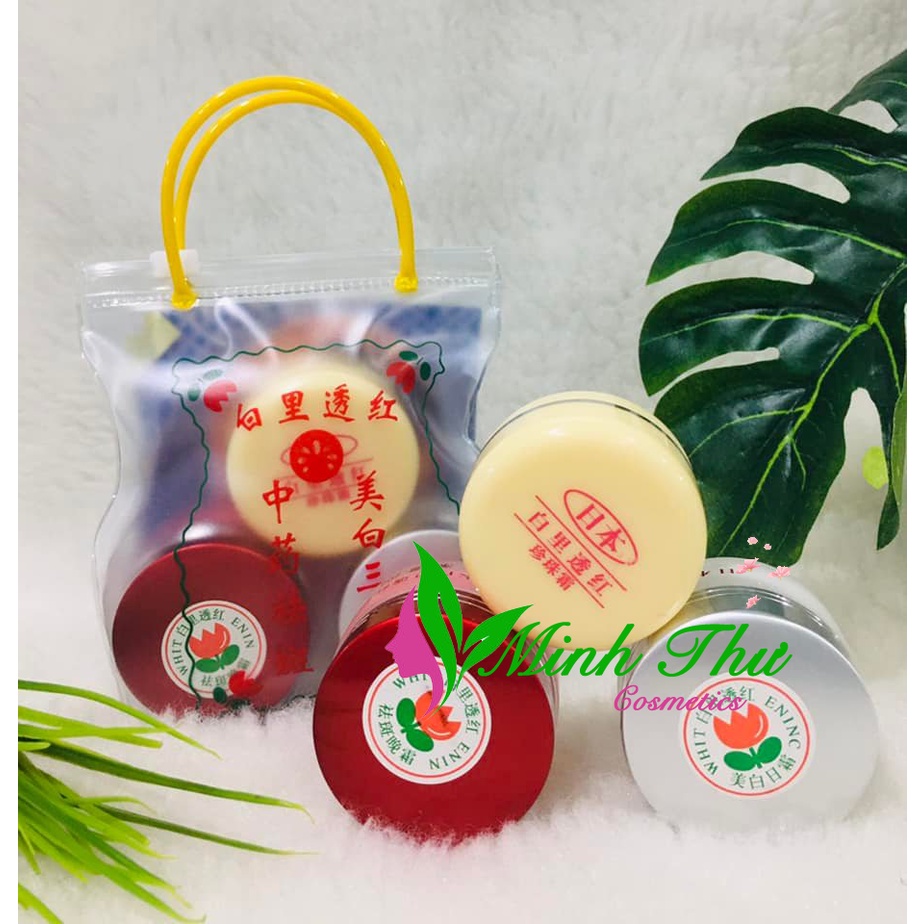 Bộ kem dưỡng da nám túi Eninc - Enin giúp loại bỏ mụn thâm, dưỡng trắng da kem nám bộ 3