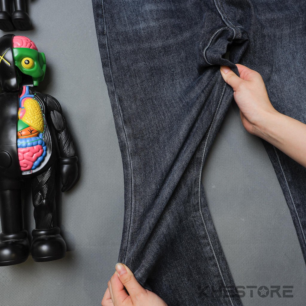 Quần Jeans Nam Khestore 7806 , Jeans Trơn Xanh Phong Cách Hàn Quốc Siêu Co Dãn | BigBuy360 - bigbuy360.vn