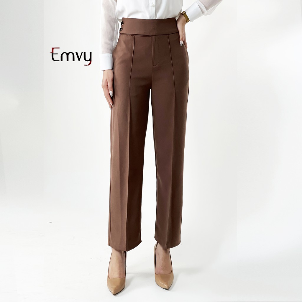 [ Mã FADIRECT20 giảm 20K đơn 150K] Quần Suông nữ công sở chất kaki mịn co dãn Emvy - Q3 | BigBuy360 - bigbuy360.vn