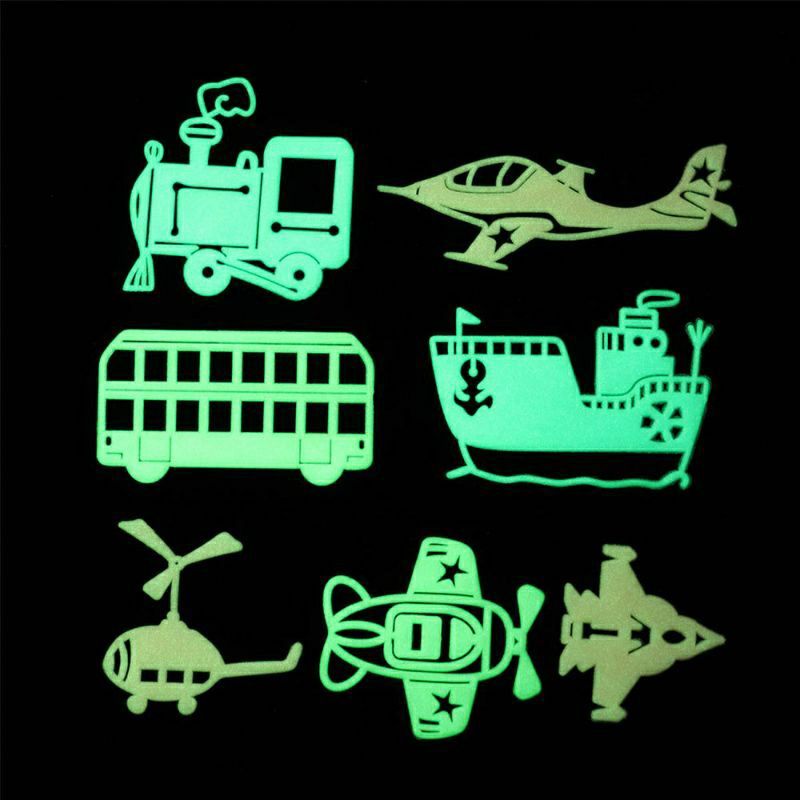 Sét tấm dạ quang phát sáng nhiều hình và kích thước trang trí ngôi nhà thân yêu