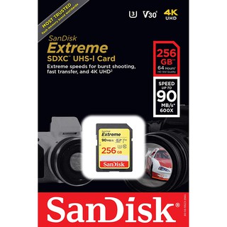Thẻ nhớ SanDisk SDXC Extreme 256GB Class 10 90mb/s