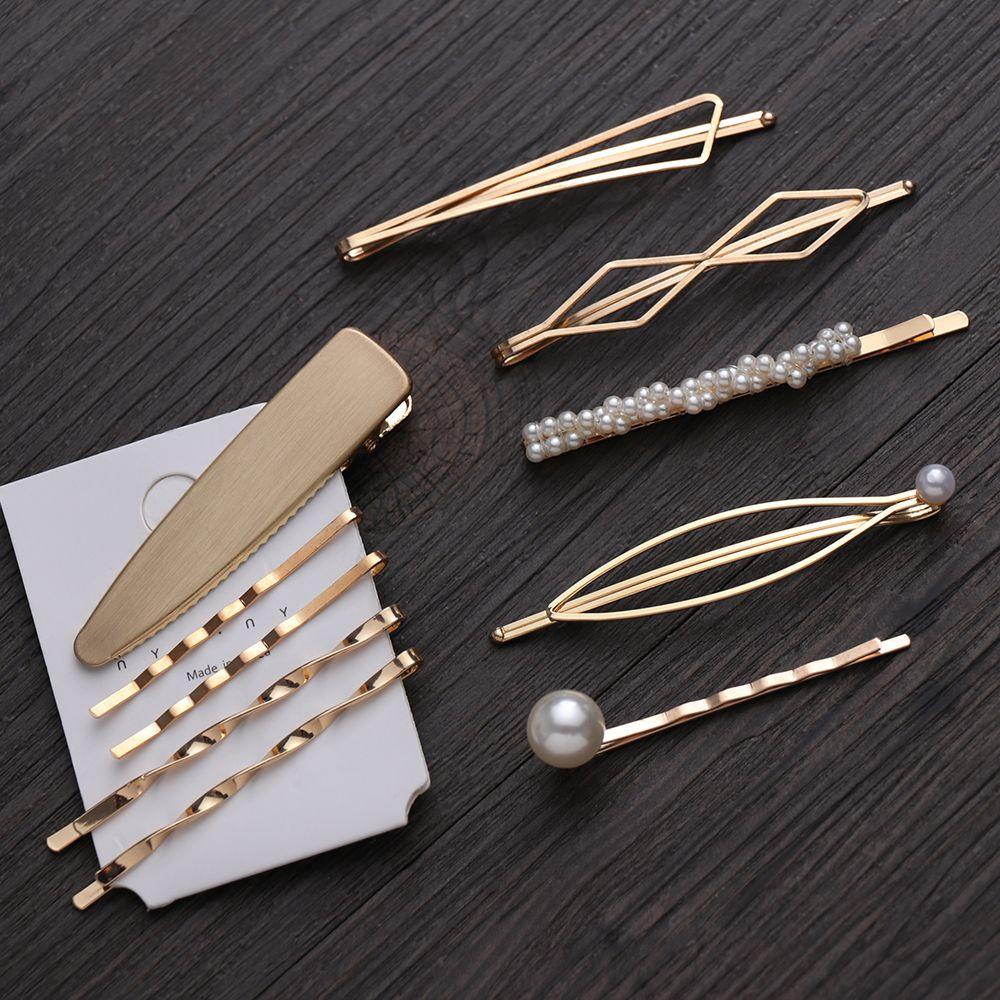 JONYE Set 4 Kẹp Tóc Gợn Sóng Thời Trang