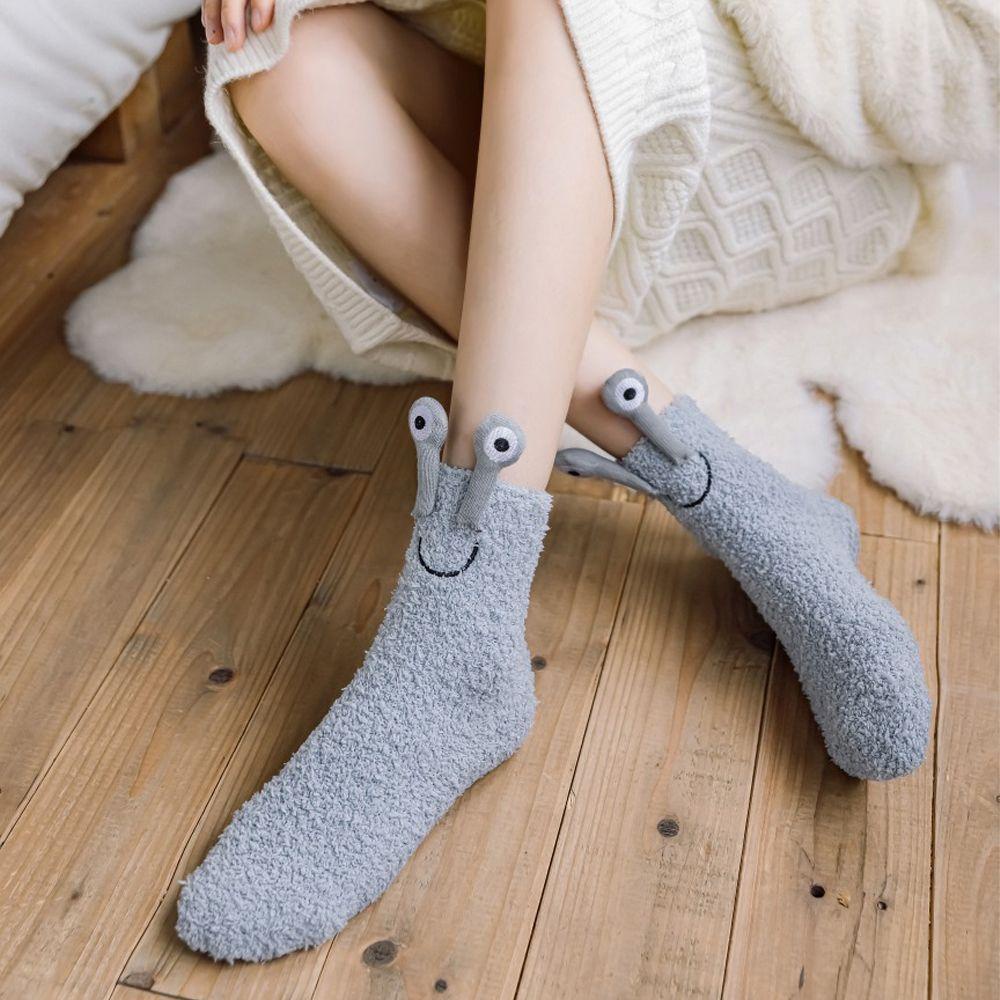 BACK2LIFE Vớ Ngủ Nữ Chống Trượt Hình Đôi Mắt Dễ Thương