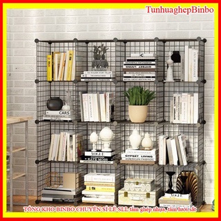 Lưới sắt thép lắp ghép đa năng làm giá để sách, đồ giá dụng, chuồng quây thú cưng (bán theo tấm)