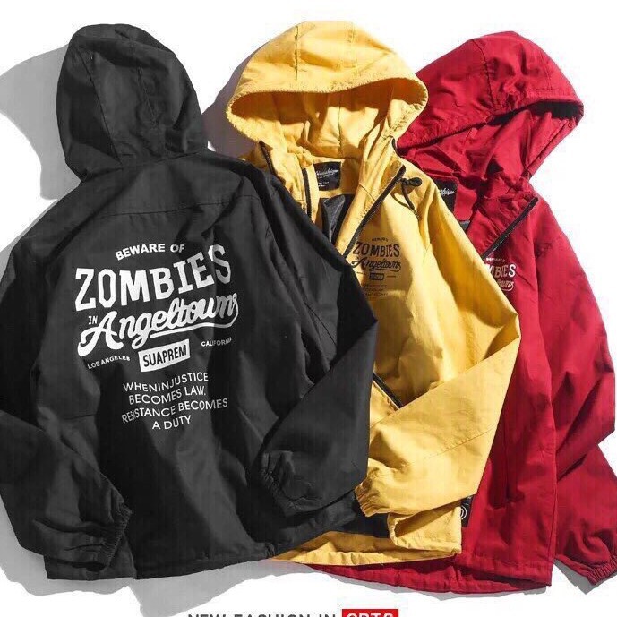 Áo khoác dù ZOMBIES tuyệt đẹp ( có thêm màu rêu nhé) Hoàng King