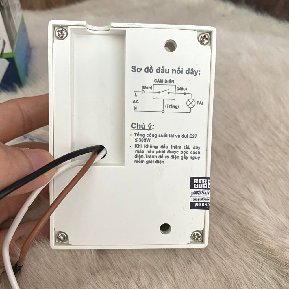 Đui đèn cảm biến chuyển động Rạng Đông hồng ngoại tự động bật tắt , Đui đèn E27 cảm ứng chuyển động loại xịn
