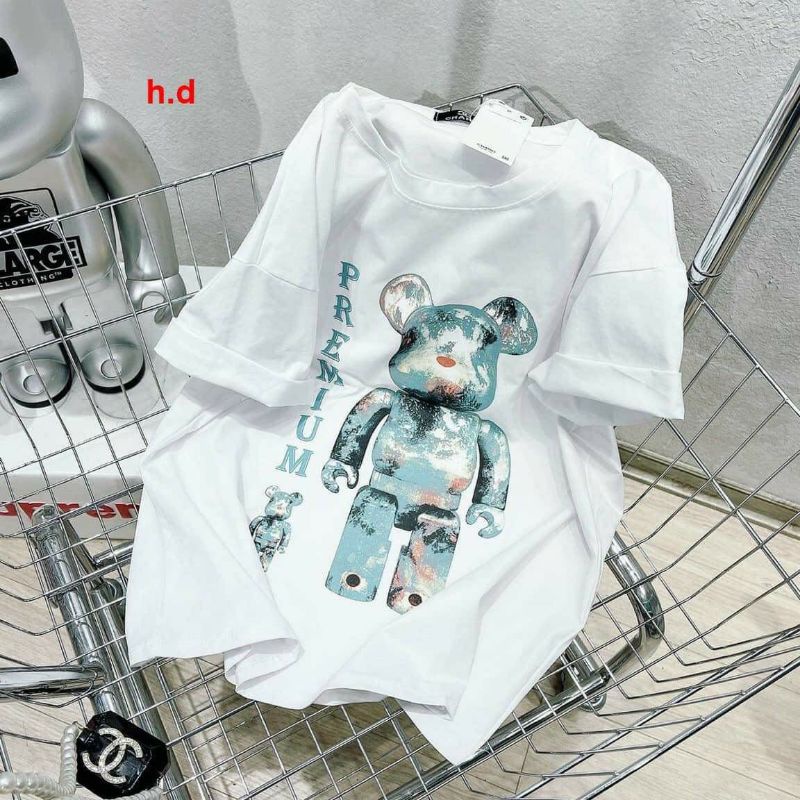 Áo phông Gấu PREM tay lỡ nam nữ unisex form rộng ullzang vải cotton mịn giá rẻ mặc đơn đôi nhóm