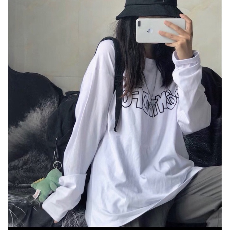 Áo 3D chữ PE in ngực tay dài TT11