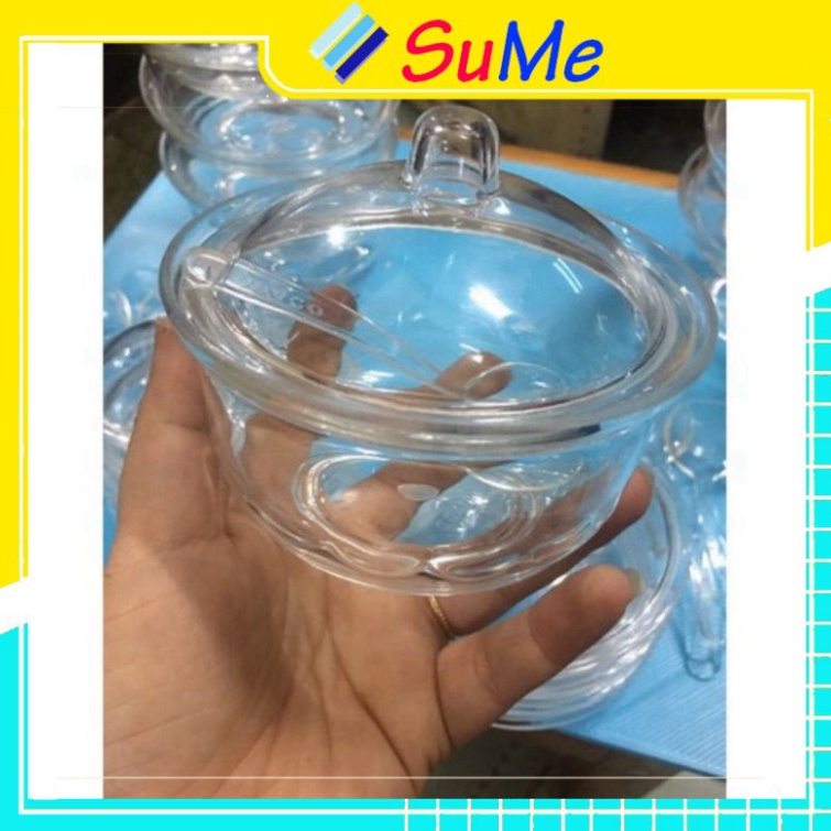 HŨ-HỘP ĐỰNG GIA VỊ, CHANH ỚT NHỰA SONG LONG CÓ NẮP -MUỖNG SM1