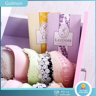 Túi thơm thảo mộc treo quần áo phòng khách ô tô hương thơm tự nhiên có móc treo tiện lợi Golmon