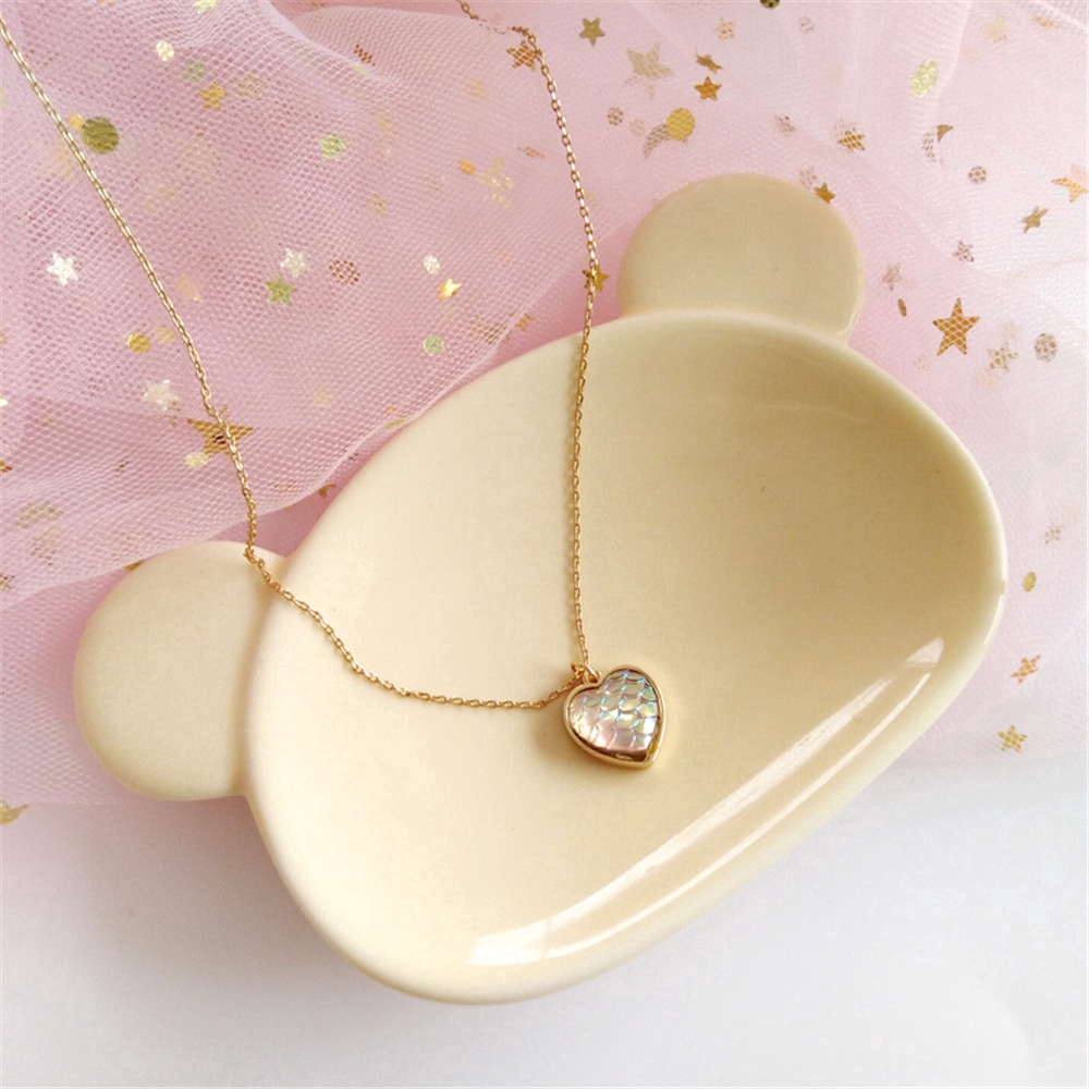 Cod Qipin Dây Chuyền Hợp Kim Mặt Hình Trái Tim Xinh Xắn Cho Nữ