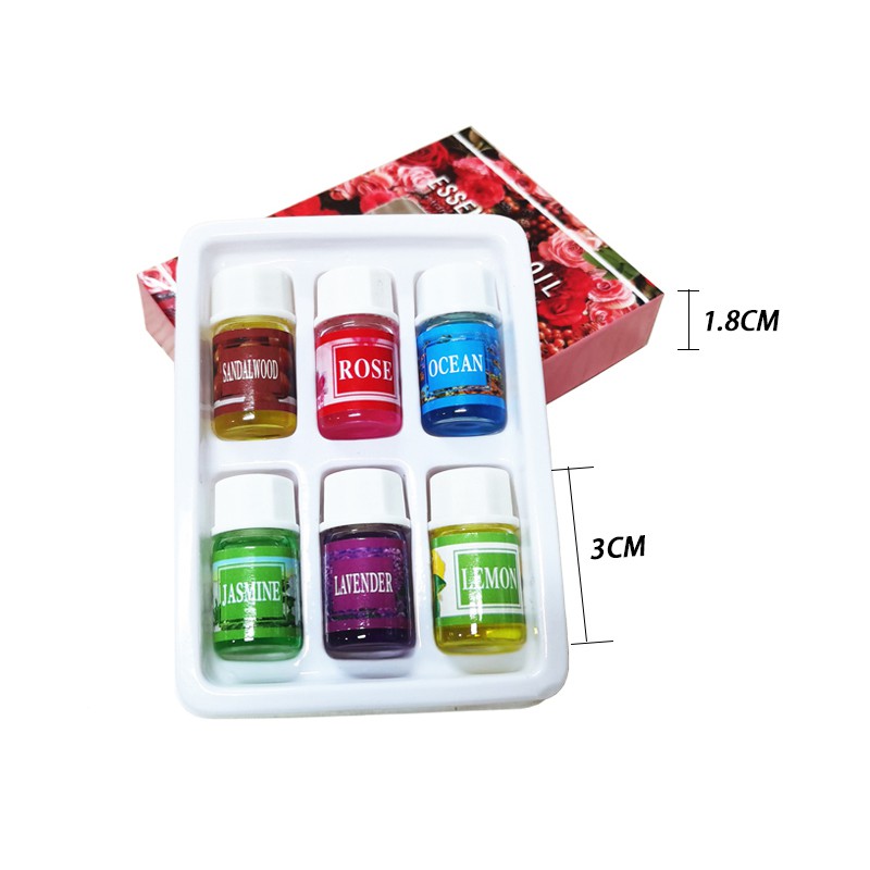 (Hàng Mới Về) Set 6 Lọ Tinh Dầu Làm Ẩm Không Khí 3ml | BigBuy360 - bigbuy360.vn