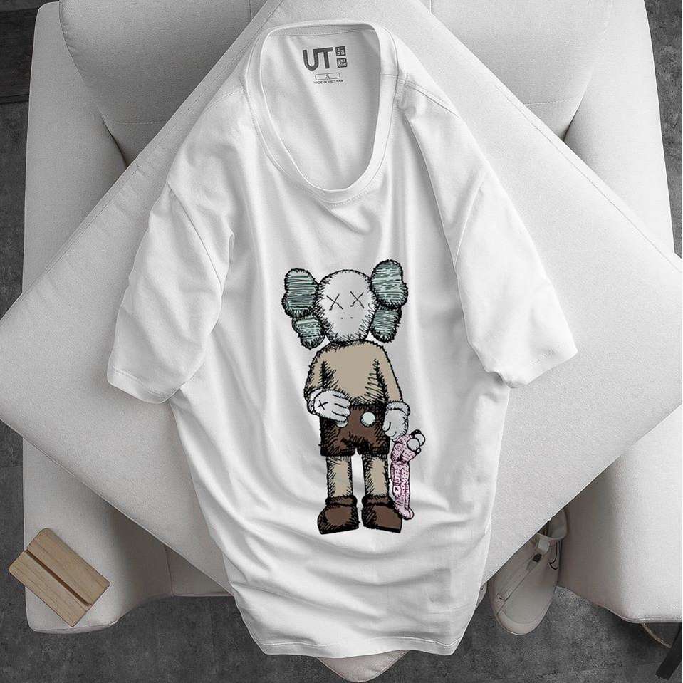 Áo phông kaws nam nữ form rộng tay lỡ unisex, áo thun kaws nam nữ form rộng tay lỡ unisex 100% cotton