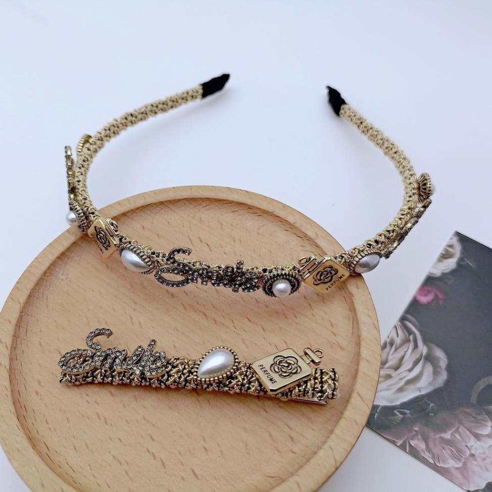 Kẹp tóc đính đá hình bông hoa, Smile sang chảnh thời trang Hàn Quốc pha chút cổ điển, June Accessories