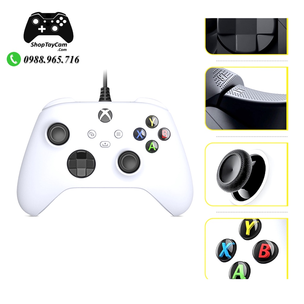 Tay Cầm Xbox One X / Seri X Bản Thường Có Dây Tối Ưu Chơi Game Cho FO4 / FIFA / PC / Laptop FullBox | HÀNG MỚI VỀ