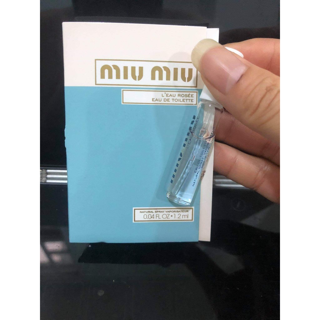 VIAL NƯỚC HOA NỮ L’EAU ROSÉE  MIU MIU 1.2ML XÁCH TAY MỸ