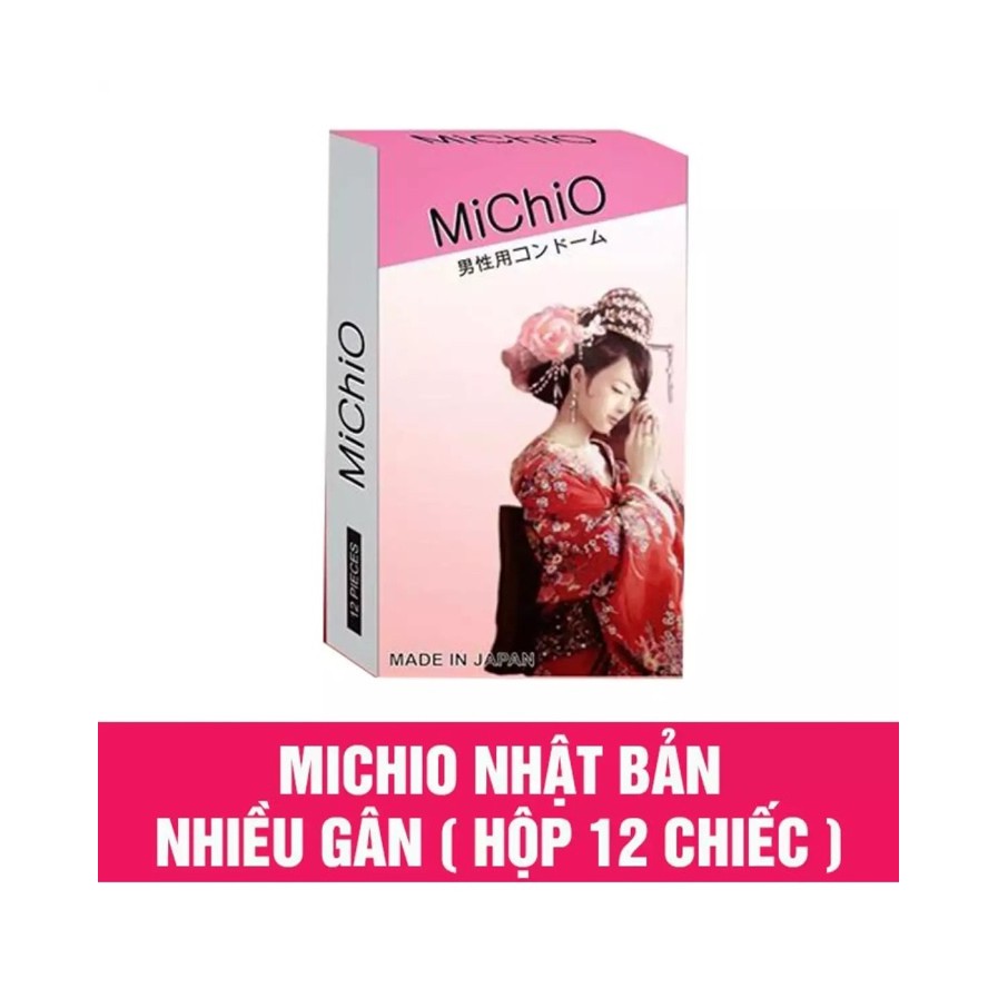 Bao cao su Michio - Japan hộp 12 chiếc