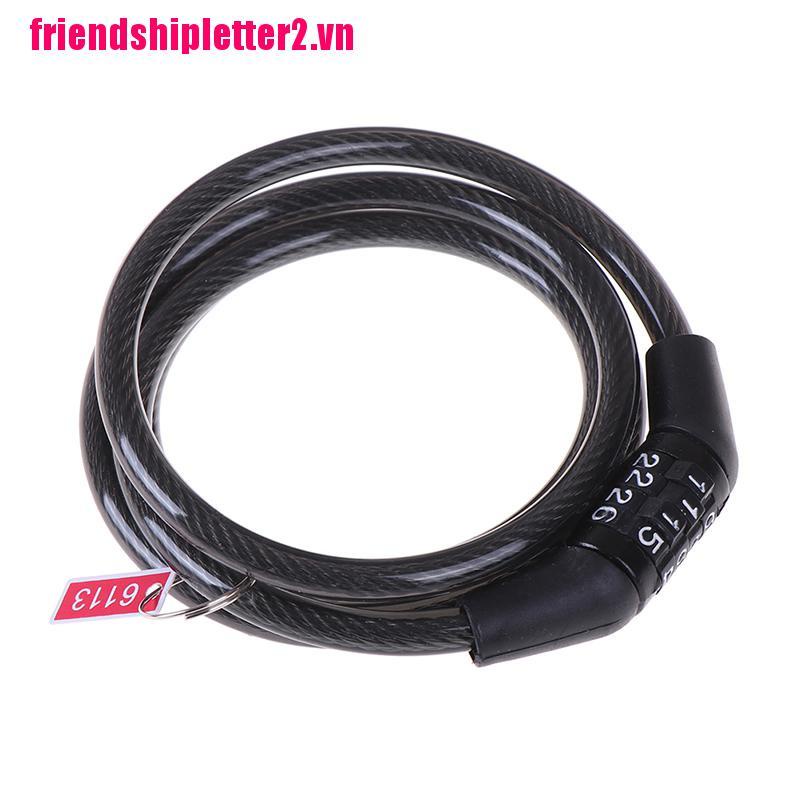 Dây Khóa Xe Đạp An Toàn 4 Chữ Số
