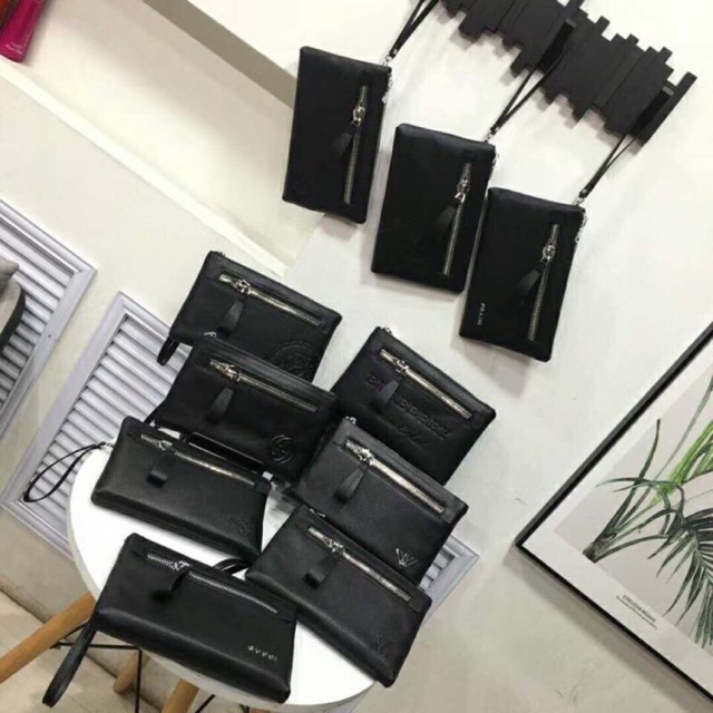 Túi clutch Nam da thật