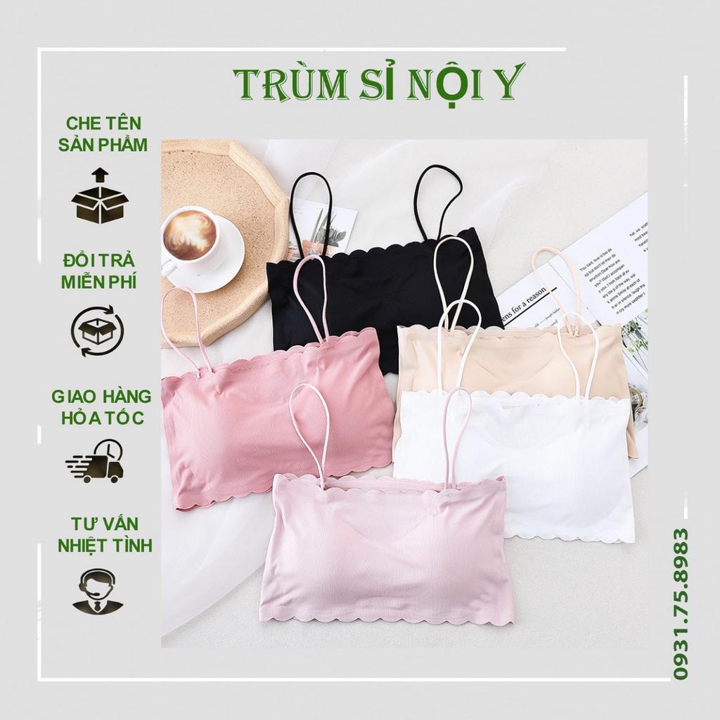 Áo Bra Quây Su Tăm 2 Dây Có Mút Ngực 235