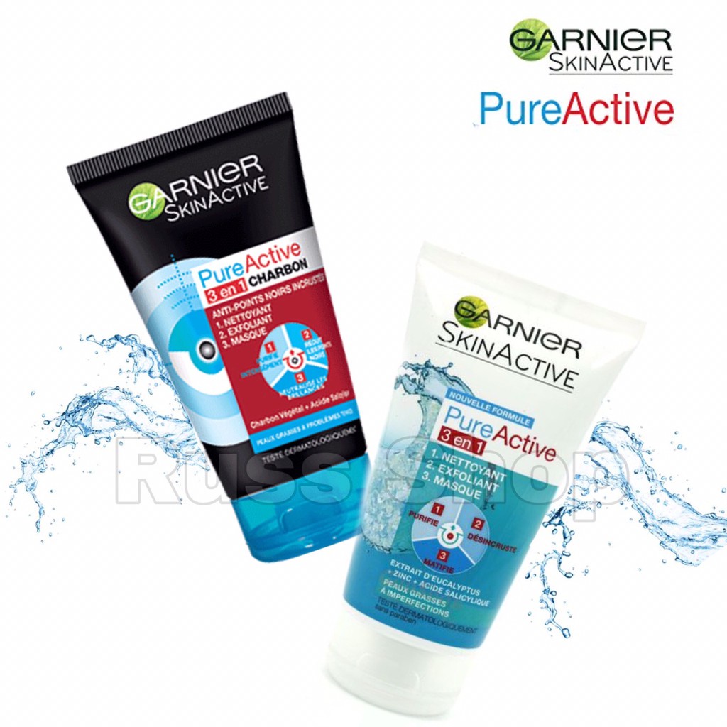 Sữa rửa mặt Garnier 3in1 - Sữa rửa mặt Garnier Nga
